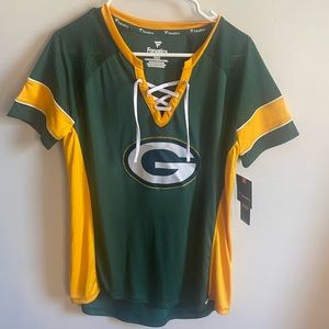 Packers Aaron Rodgers Women’s Lace Up Tshirt